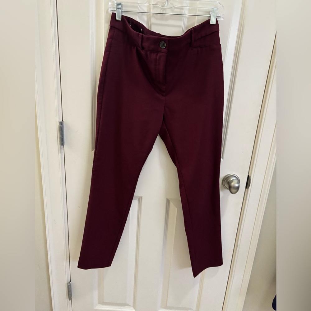LOFT Rich Burgundy Skinny Pants